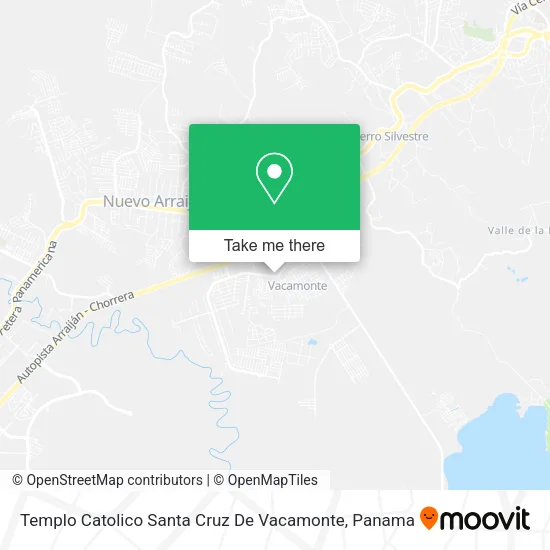Mapa de Templo Catolico Santa Cruz De Vacamonte