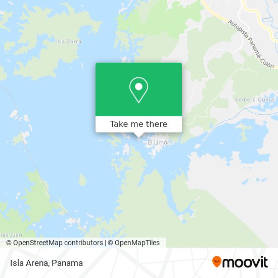 Mapa de Isla Arena