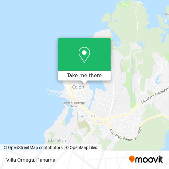 Mapa de Villa Omega