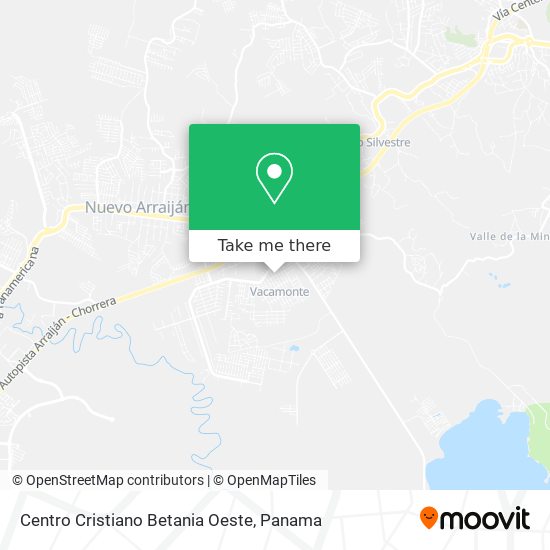 Centro Cristiano Betania Oeste map