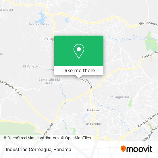 Industrias Correagua map