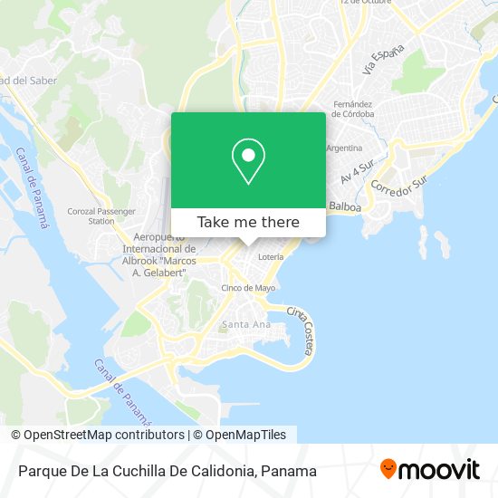 Parque De La Cuchilla De Calidonia map