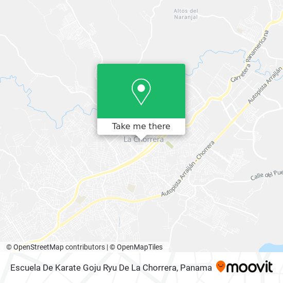 Escuela De Karate Goju Ryu De La Chorrera map