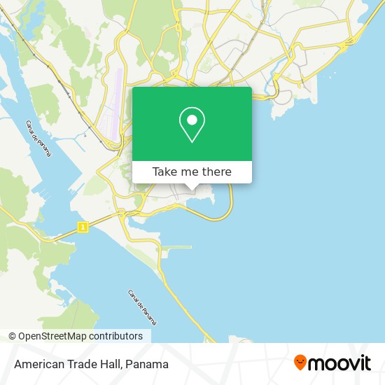 American Trade Hall map