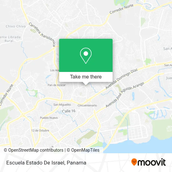 Mapa de Escuela Estado De Israel