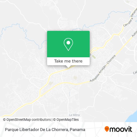 Parque Libertador De La Chorrera map