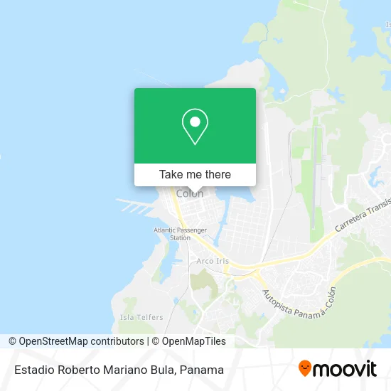 Mapa de Estadio Roberto Mariano Bula