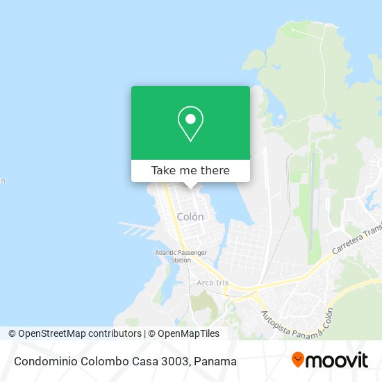 Condominio Colombo Casa 3003 map