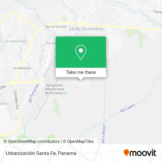 Mapa de Urbanización Santa Fe