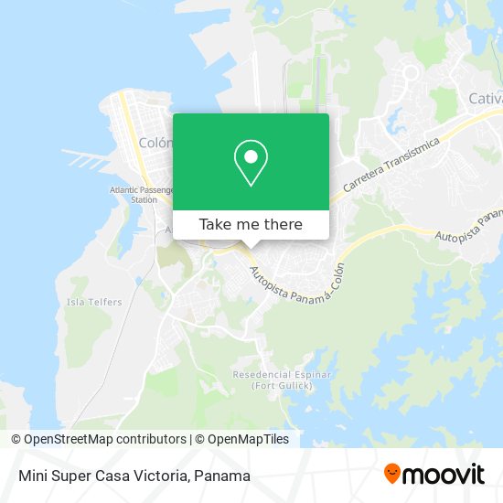 Mapa de Mini Super Casa Victoria