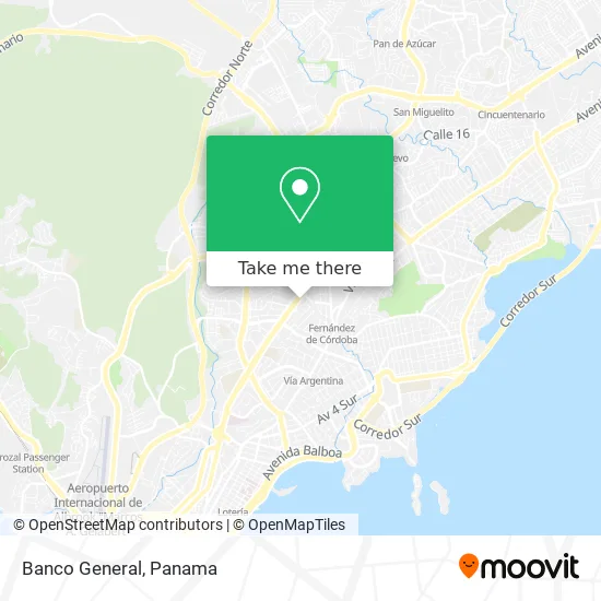 Banco General map