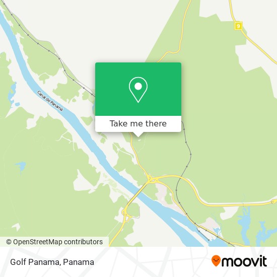 Golf Panama map