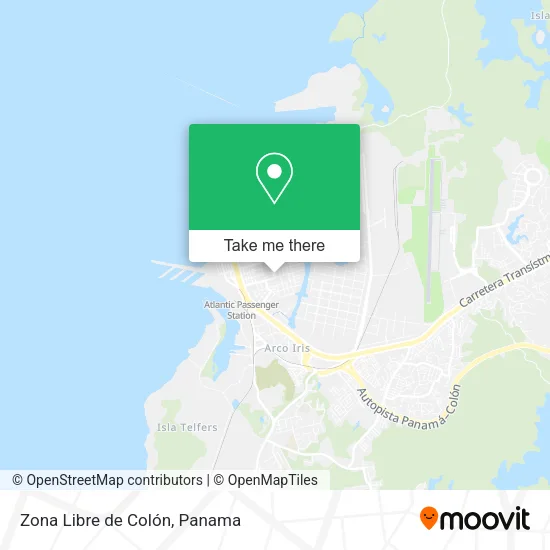 Mapa de Zona Libre de Colón