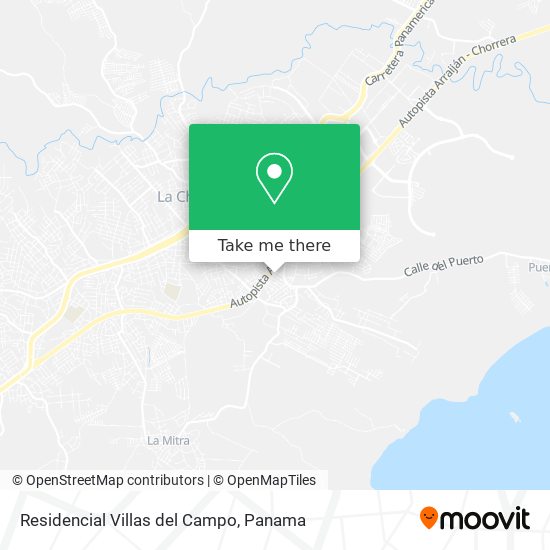 Mapa de Residencial Villas del Campo