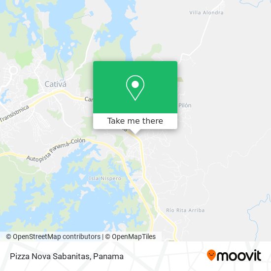 Pizza Nova Sabanitas map