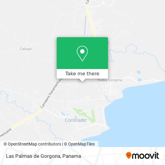 Mapa de Las Palmas de Gorgona