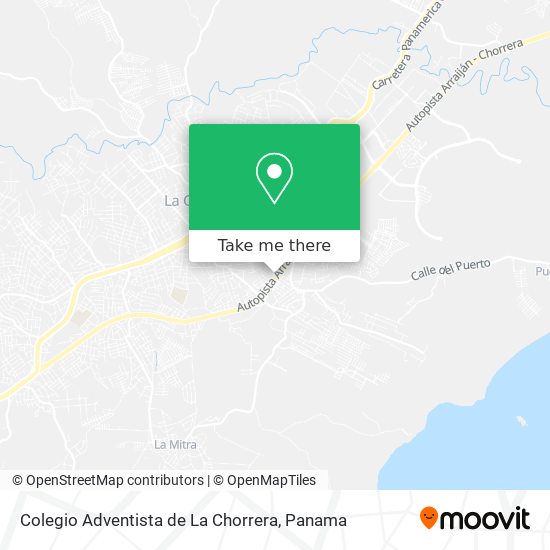Colegio Adventista de La Chorrera map