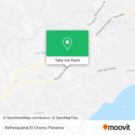 Mapa de Refresquería El Chorro