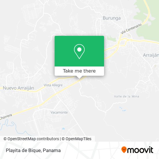 Playita de Bique map