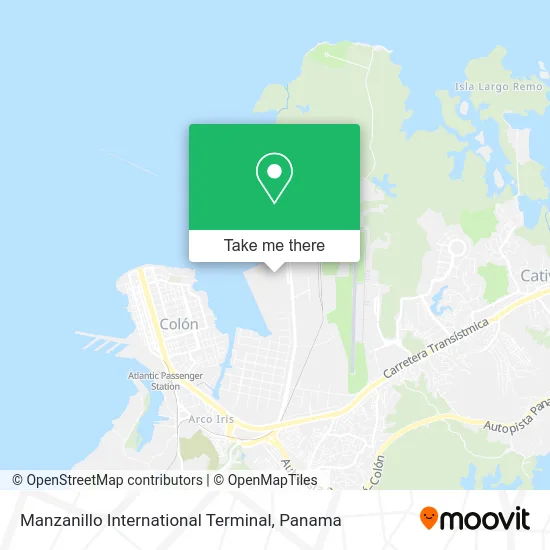 Manzanillo International Terminal map