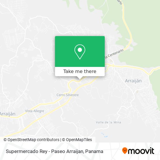 Supermercado Rey - Paseo Arraijan map