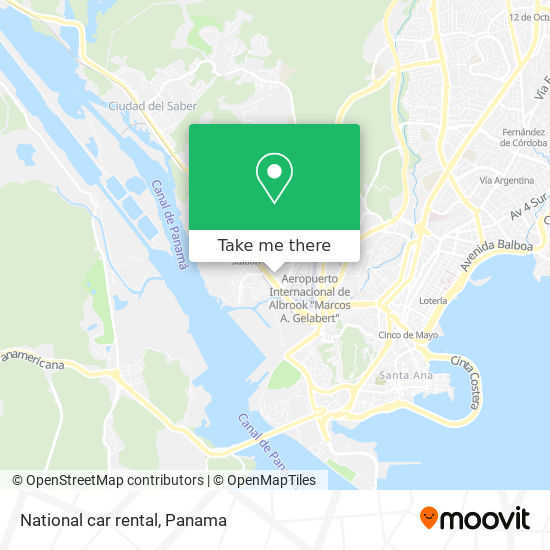 National car rental map