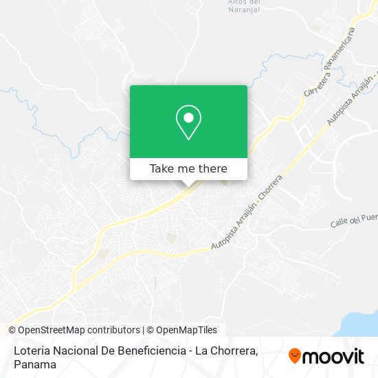 Loteria Nacional De Beneficiencia - La Chorrera map