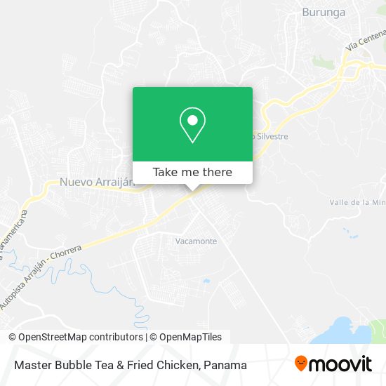 Mapa de Master Bubble Tea & Fried Chicken