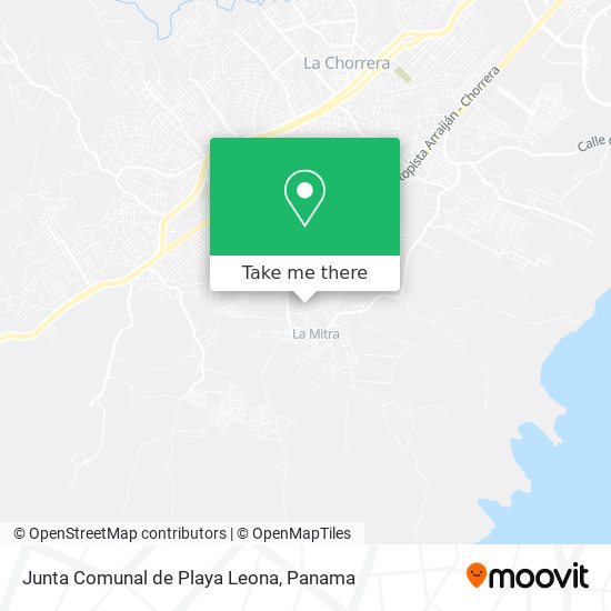 Junta Comunal de Playa Leona map