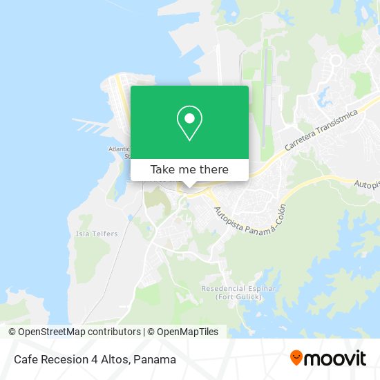 Cafe Recesion 4 Altos map