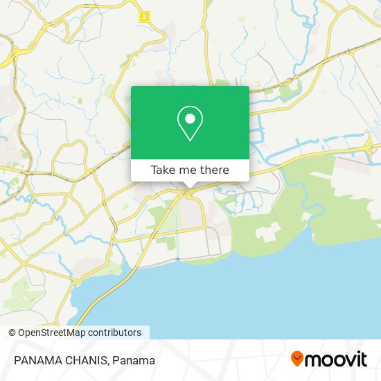 PANAMA CHANIS map