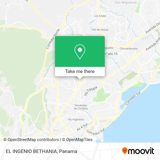 Mapa de EL INGENIO  BETHANIA