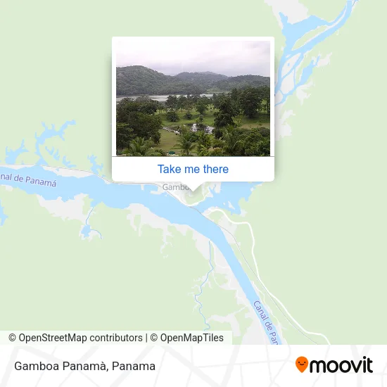 Mapa de Gamboa  Panamà
