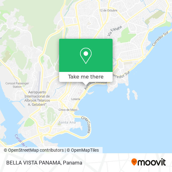 BELLA VISTA PANAMA map