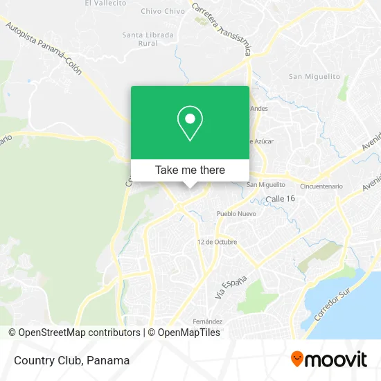 Country Club map