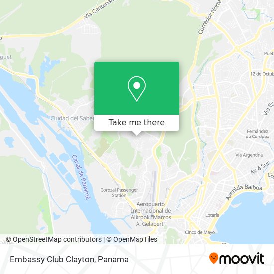 Embassy Club Clayton map