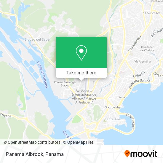 Panama Albrook map