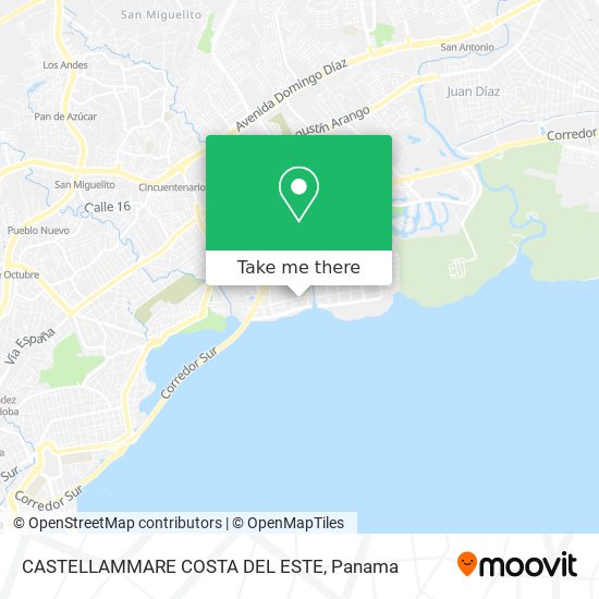 CASTELLAMMARE COSTA DEL ESTE map