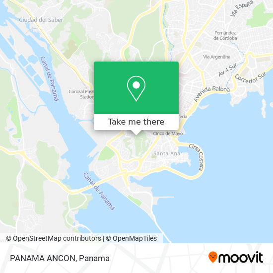 PANAMA ANCON map