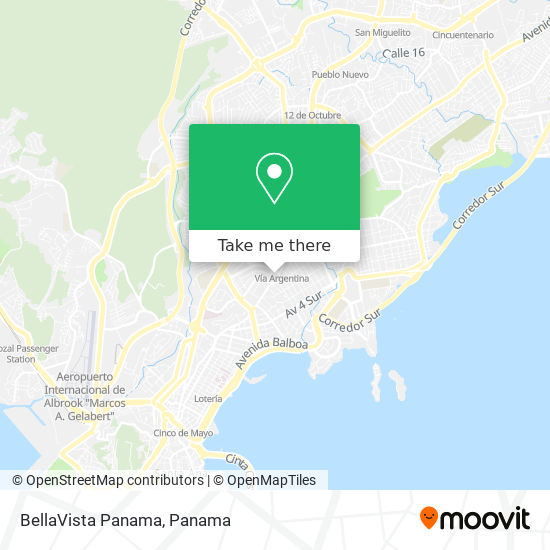 Mapa de BellaVista  Panama