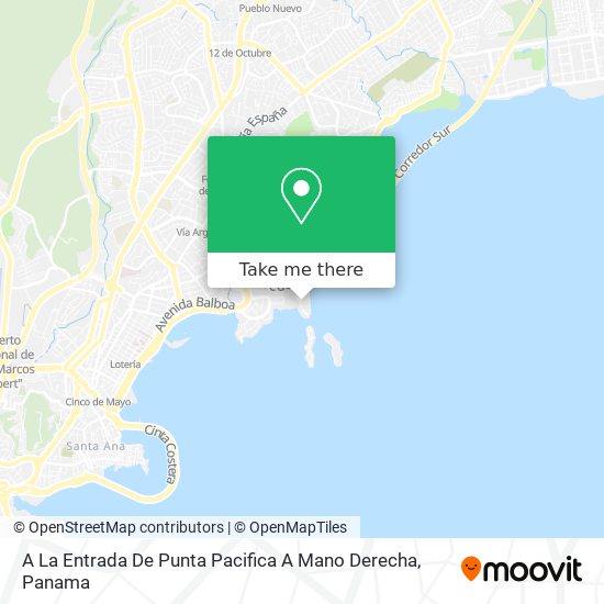 Mapa de A La Entrada De Punta Pacifica A Mano Derecha