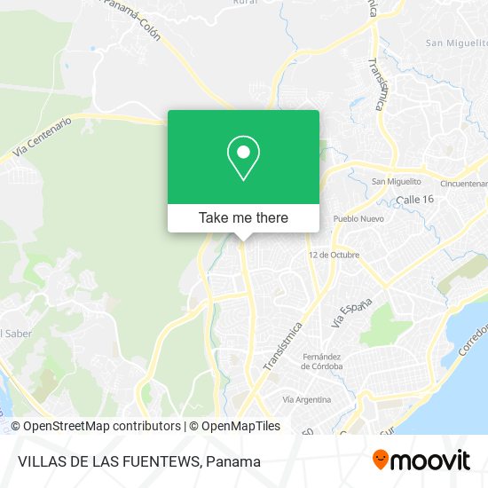 VILLAS DE LAS FUENTEWS map