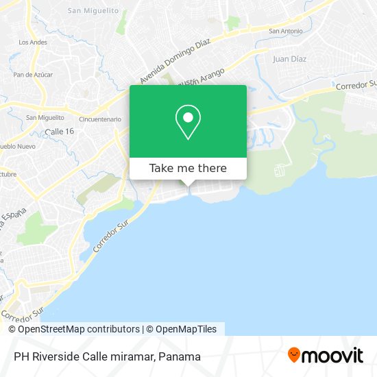 PH Riverside Calle miramar map