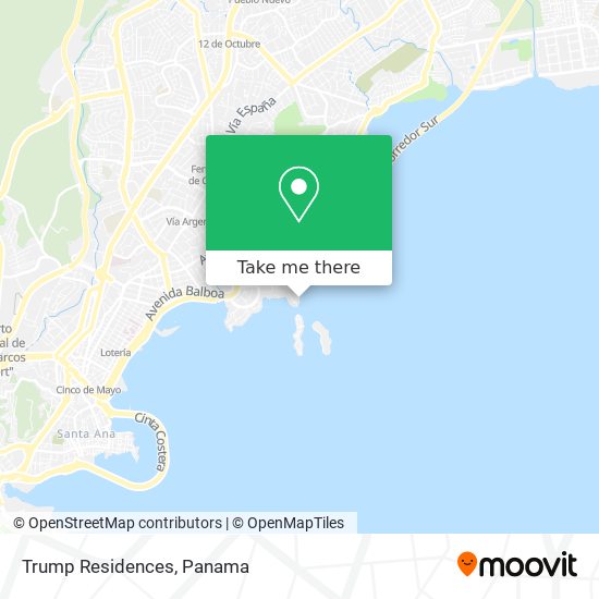 Trump Residences map