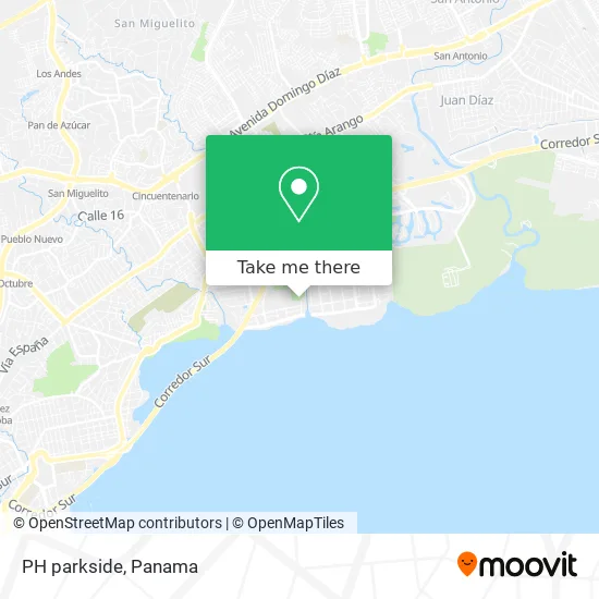 Mapa de PH parkside