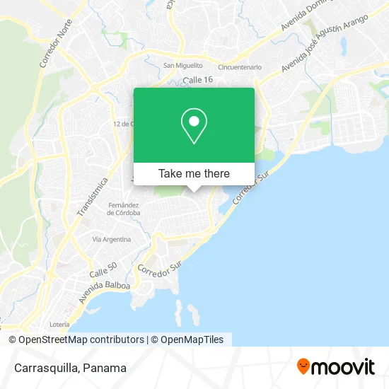 Mapa de Carrasquilla