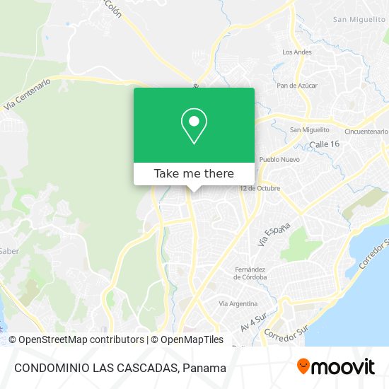 CONDOMINIO LAS CASCADAS map