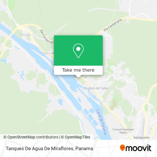 Tanques De Agua De Miraflores map
