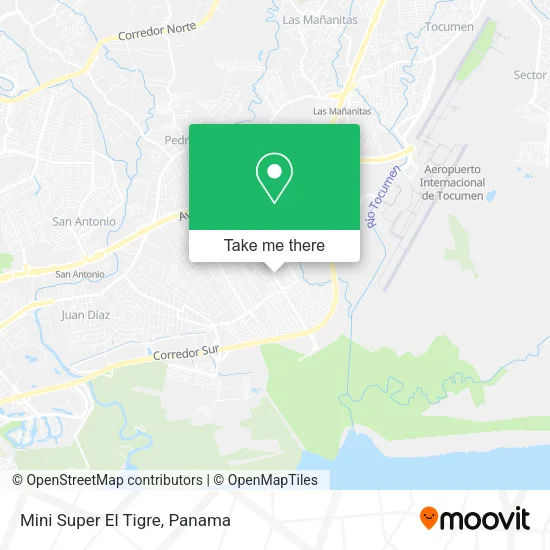 Mapa de Mini Super El Tigre