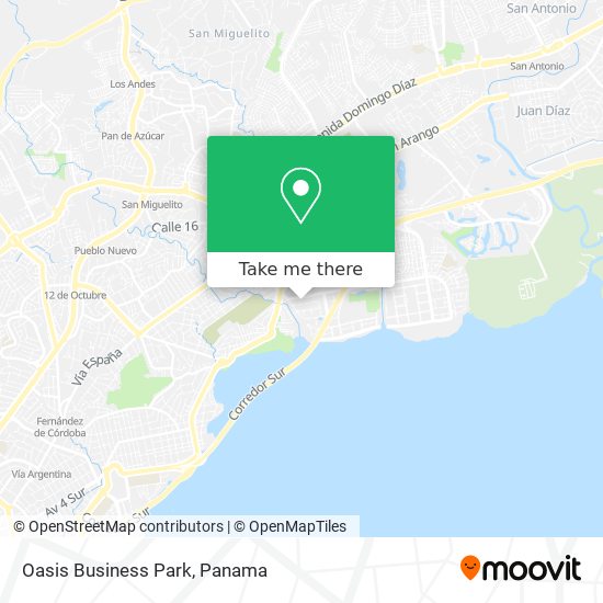 Oasis Business Park map
